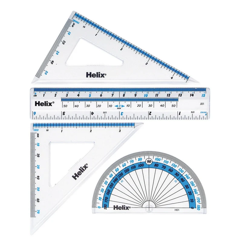 Helix Oxford 4 Piece Geometery Maths Set