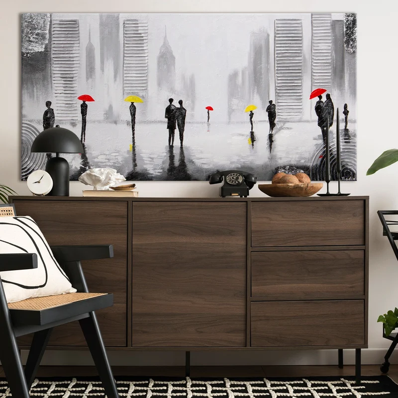 Landschaftsbilder acryl "Angenehmes Treffen"