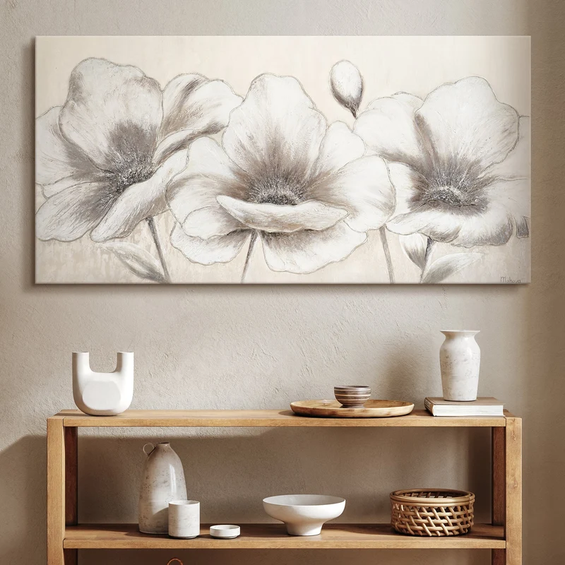 Blumen abstrakte bilder handgemalt Blumen II