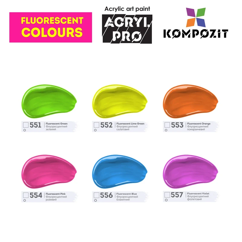 Kompozit ACRYL PRO Set of Acrylic Paints Box, 73 x 75 ml