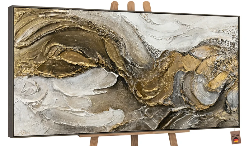 Struktur bilder mit rahmen "Unendlichkeit" 140x70cm