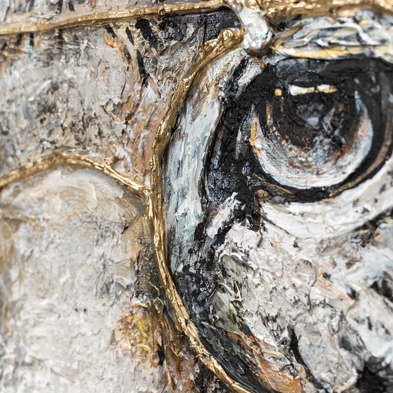 Moderne kunst bilder tiere "Temperament" 120x80cm