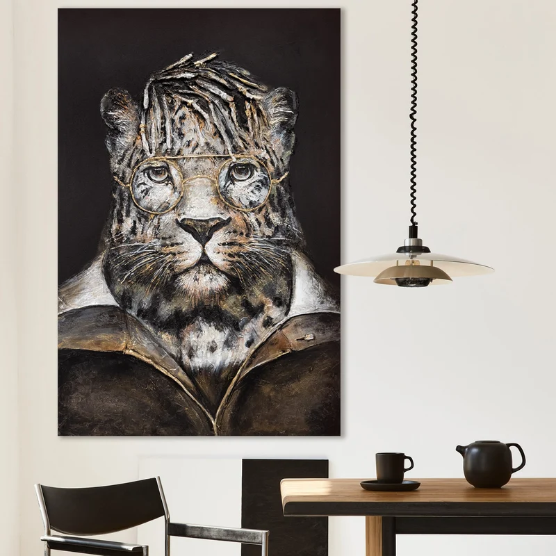 Moderne kunst bilder tiere "Temperament" 120x80cm