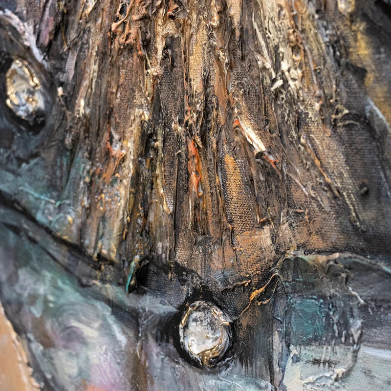 Handgemalte bilder tiere "Stärke" 120x80cm