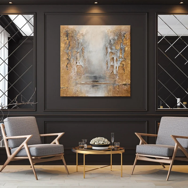 Acryl gemälde handgemalt "Klassik" 100x100cm
