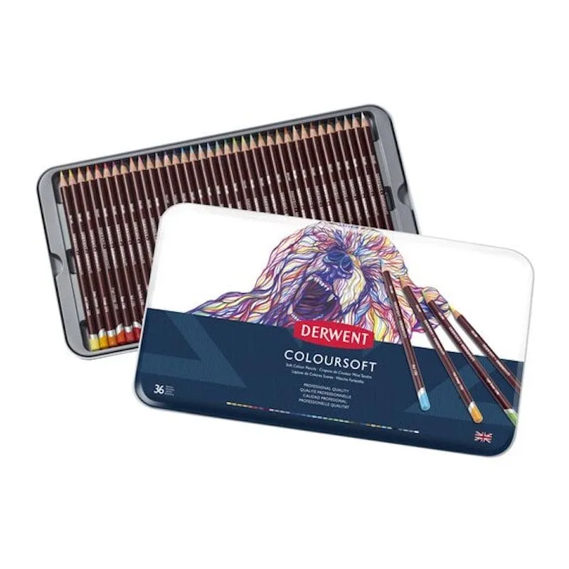 Derwent Coloursoft Pencils Set of 36