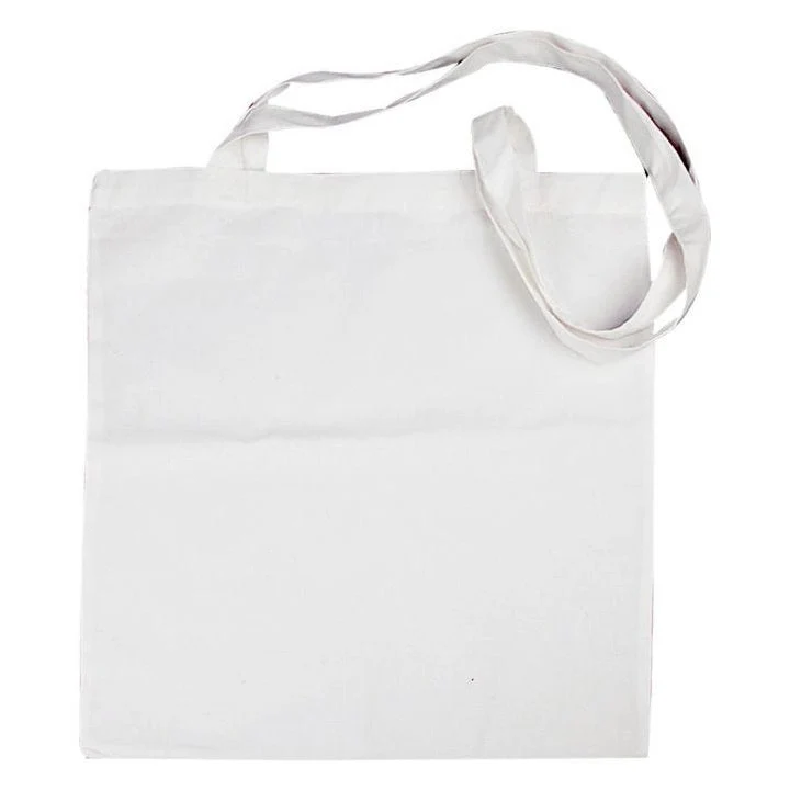 White Cotton Shopping Bag, 38 x 42 cm