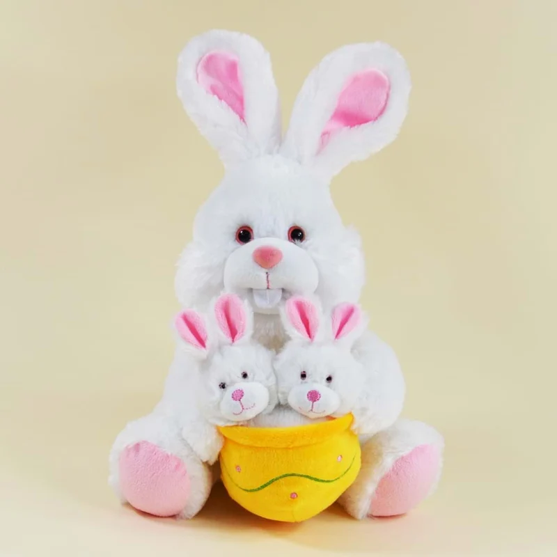 Laber-Hase, XXL, mit wackelnden Babys, "Linda"