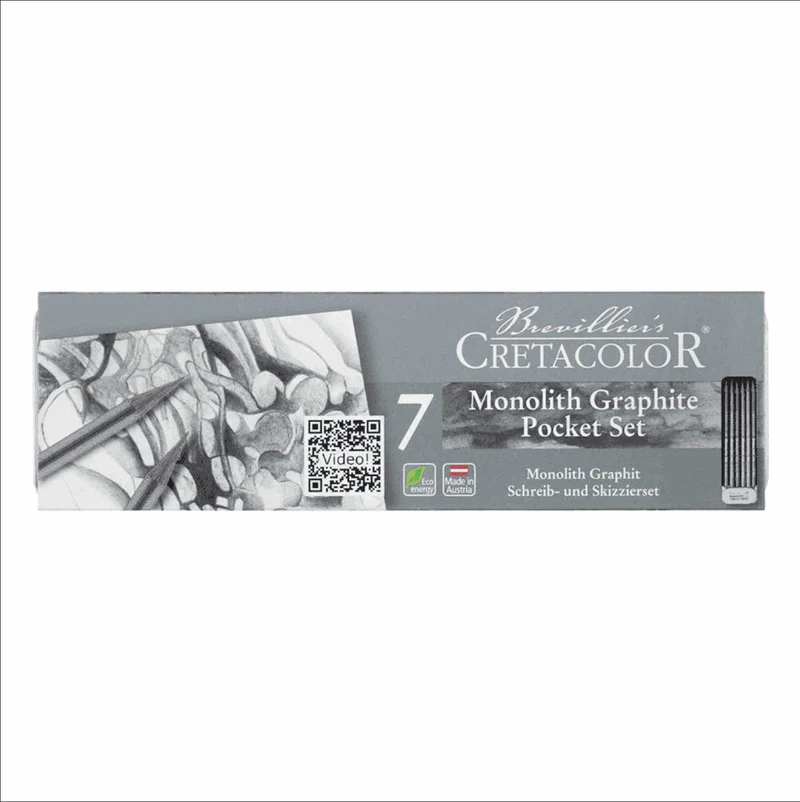 Cretacolor Monolith Graphite Pocket Set of 6