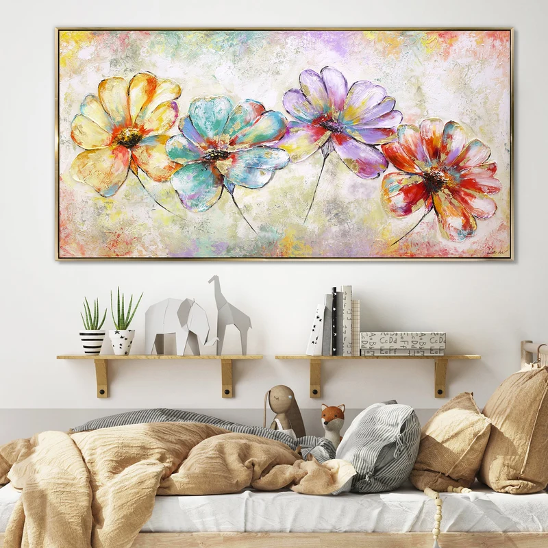 Acrylmalerei blumen abstrakt „Schöne Blumen“