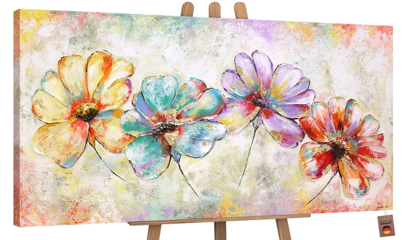 Acrylmalerei blumen abstrakt „Schöne Blumen“