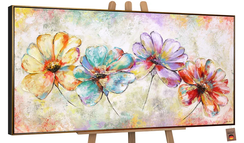 Acrylmalerei blumen abstrakt „Schöne Blumen“