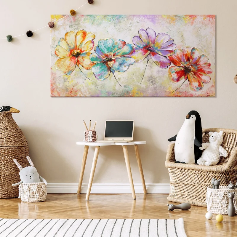 Acrylmalerei blumen abstrakt „Schöne Blumen“