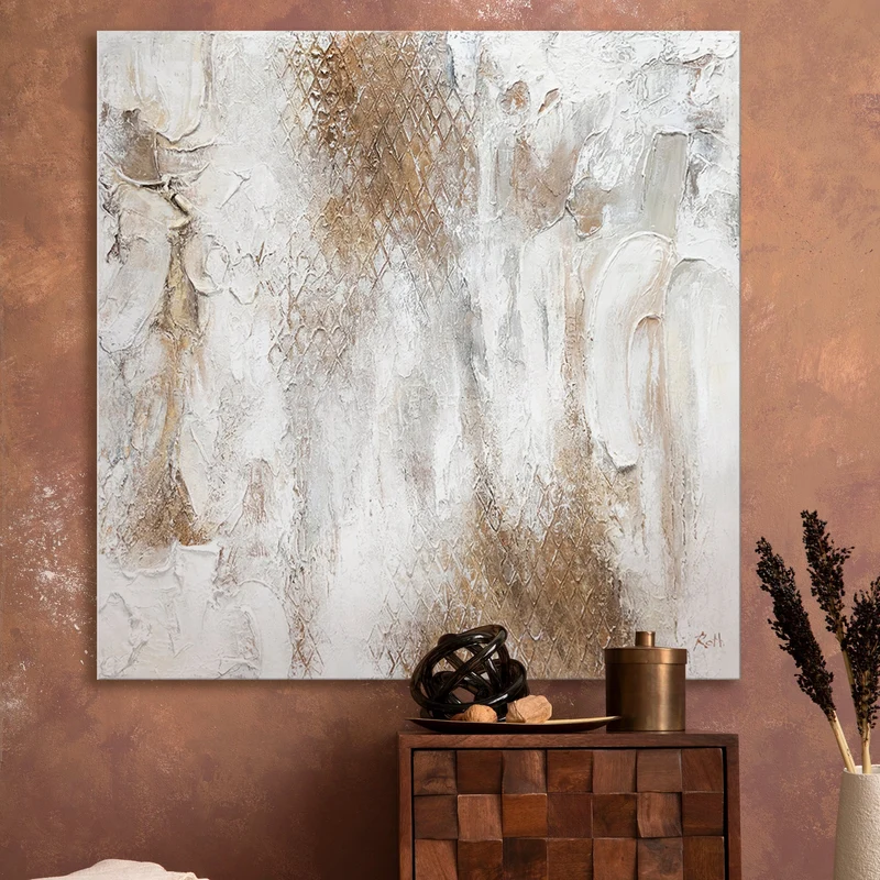 Moderne kunst bilder auf leinwand 100x100cm "Potenzial"