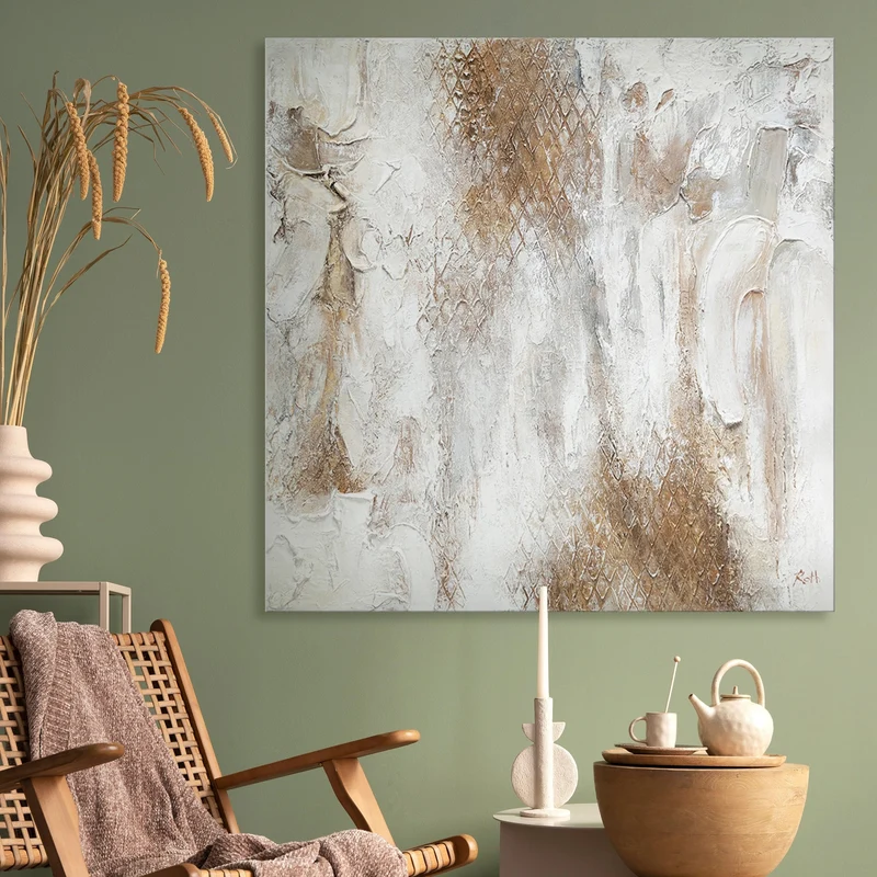 Moderne kunst bilder auf leinwand 100x100cm "Potenzial"