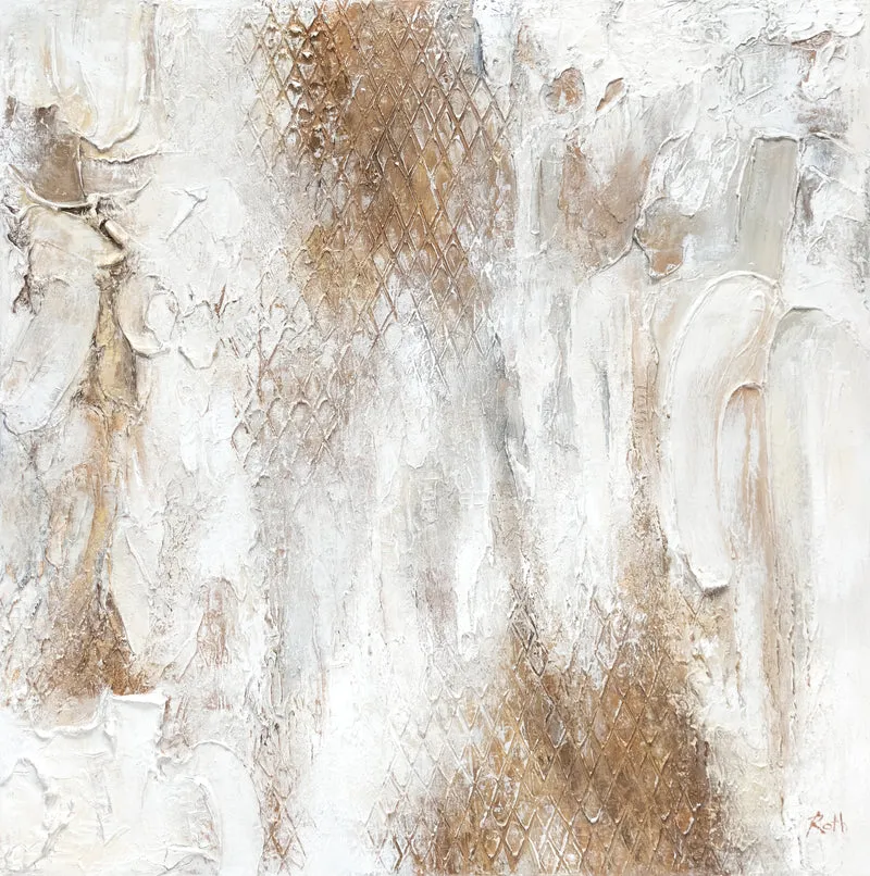 Moderne kunst bilder auf leinwand 100x100cm "Potenzial"