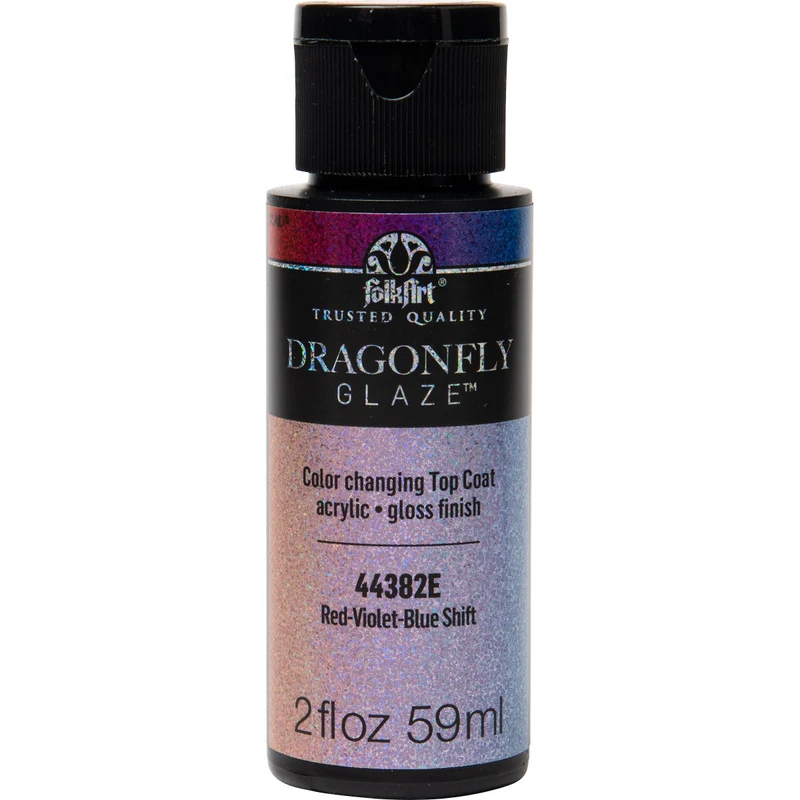 Folkart - Dragonfly Glaze 2oz - Red-Violet-Blue Shift