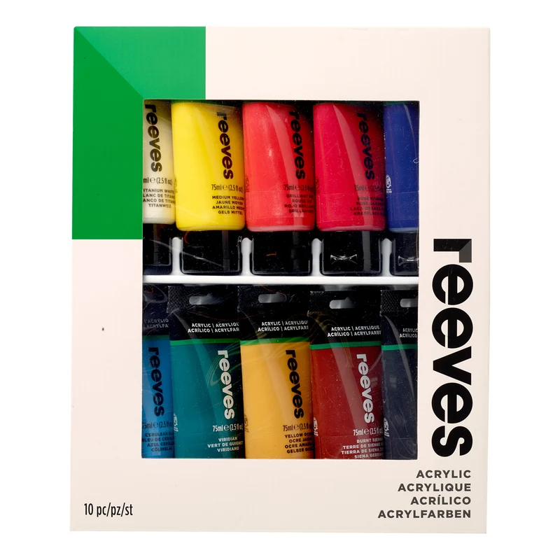 Reeves Fine Acrylic 10 X 75ml
