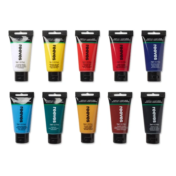 Reeves Fine Acrylic 10 X 75ml
