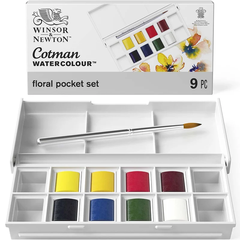Winsor & Newton - Cotman Watercolour - Pocket Set - Floral