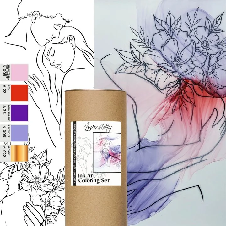 Kamenskaya Ink Set 'Love Story'