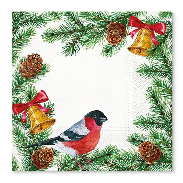 Frame with Bells Decoupage Napkins - 1 pc