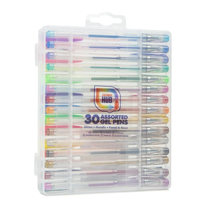 Set of 30 Gel Pens in Case