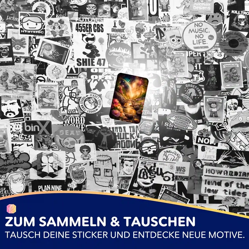 Aufkleber 5er-Set - Wo das Licht den Weg kennt