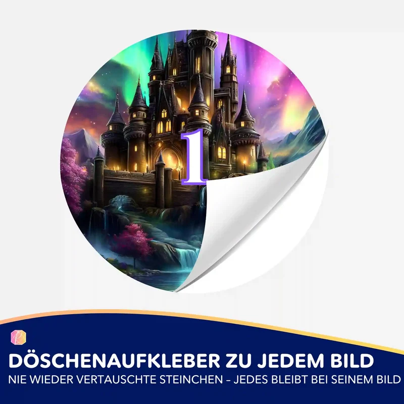 Döschenaufkleber - Echos des Himmels