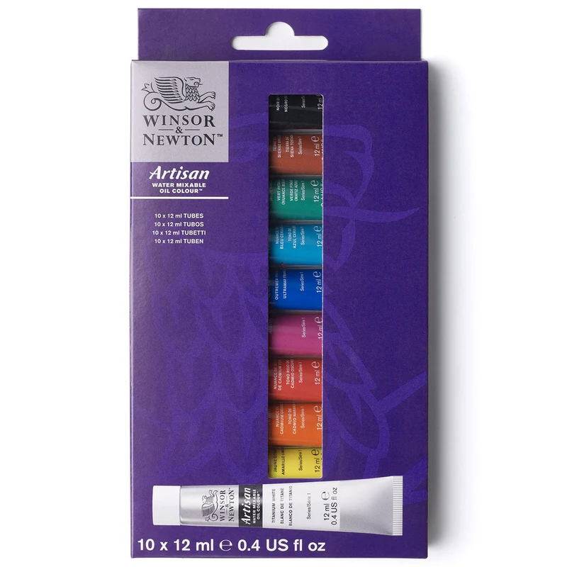 Winsor and Newton - Artisan Oil Colour Watermixable - 10 x 12ml Tube Set