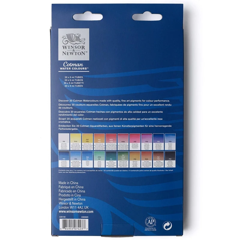 Winsor and Newton - Cotman Watercolour Discovery Set 20x5ml