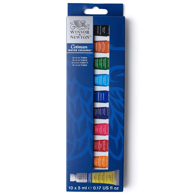 Winsor and Newton - Cotman Watercolour Discovery Set 10x5ml