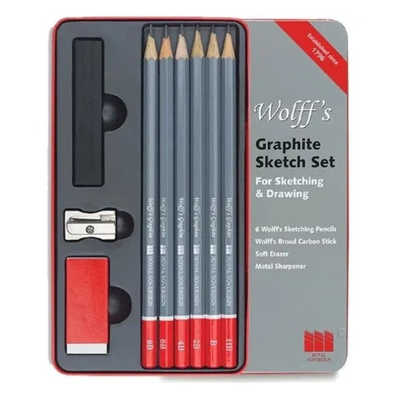 Wolff's Graphite Sketching Set of 6