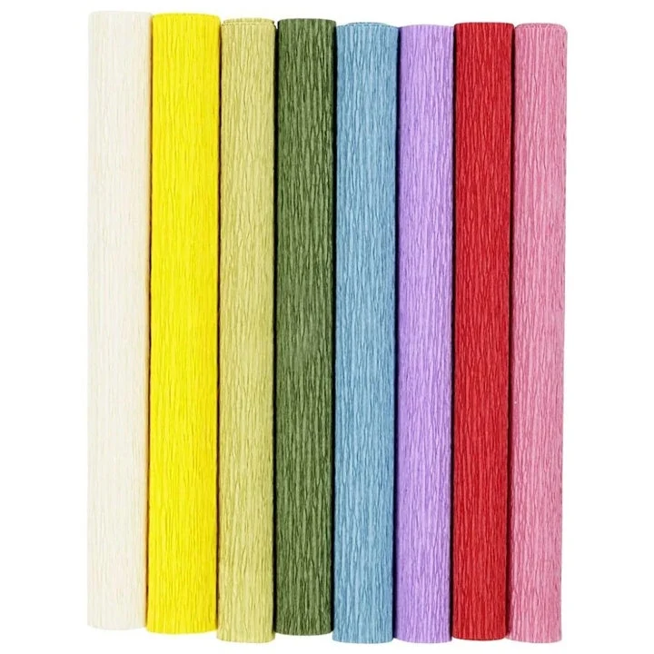Crepe Paper, 25×60 cm, Set of 8