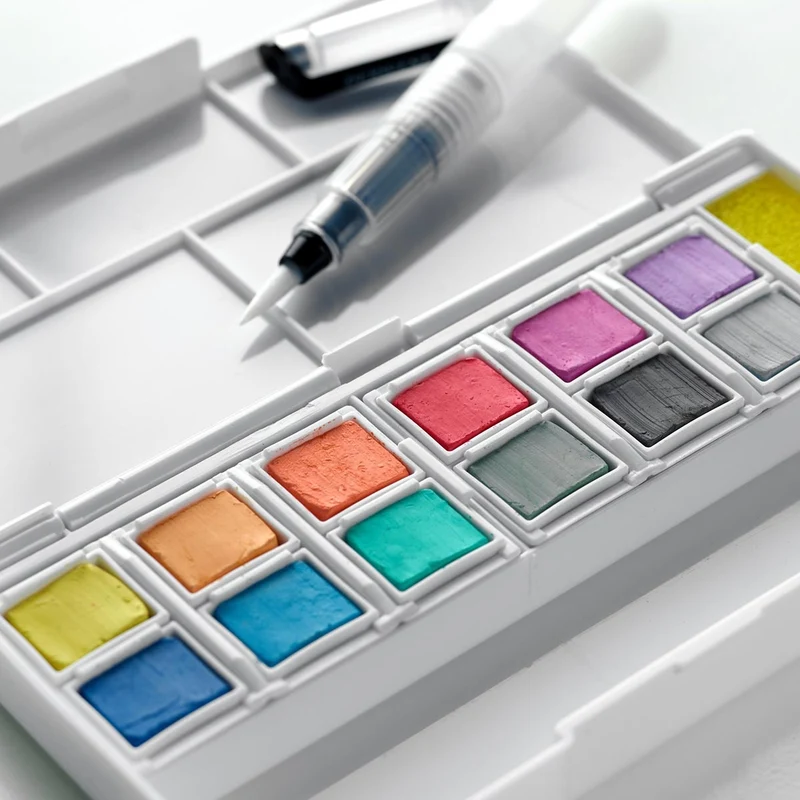 Derwent - Watercolour Pastel Shades Paint Pan Set