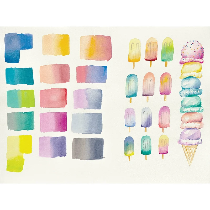 Derwent - Watercolour Pastel Shades Paint Pan Set