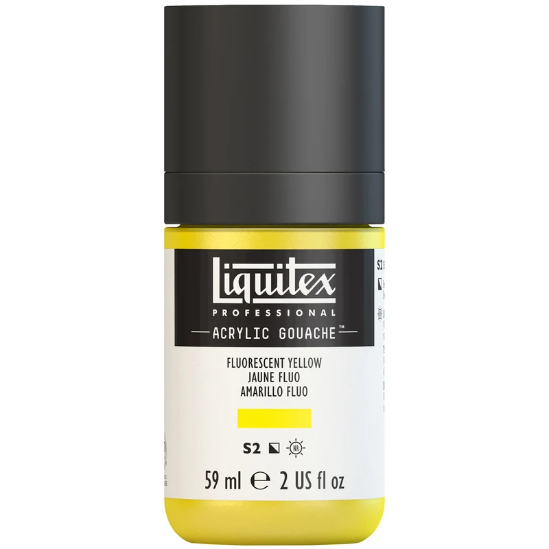 Liquitex - Acrylic Gouache 59ml S2 Fluorescent Yellow