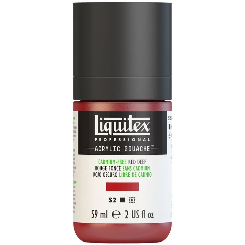 Liquitex - Acrylic Gouache 59ml S2 - Cadimum-Free Red Deep