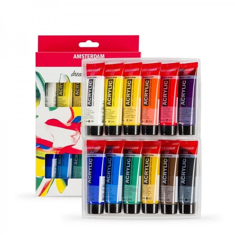 Amsterdam All Acrylics (12 x 20ml Tubes)
