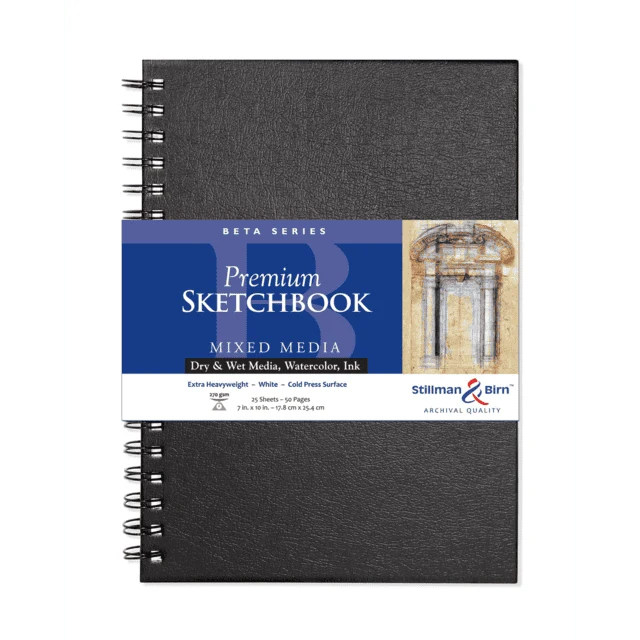 Beta Series Premium Wire Bound Mixed Media Sketchbook