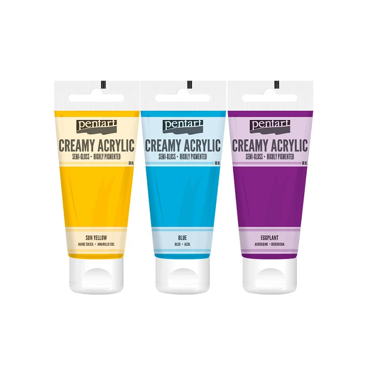 Pentart Creamy Acrylic Paint, Semi-Gloss, 60 ml