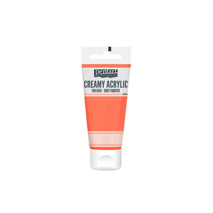 Pentart Creamy Acrylic Paint, Semigloss 200 ml