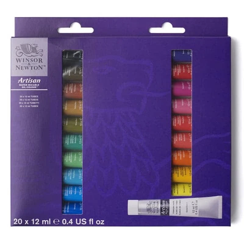 Artisan Water Mixable Oil Colour Set 20 x 12ml Tubes