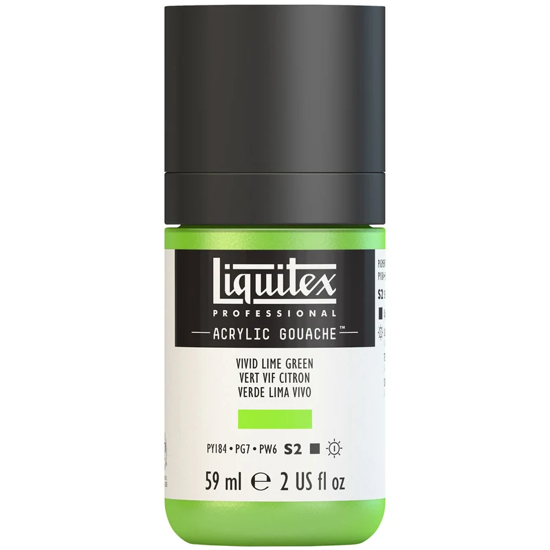 Liquitex - Acrylic Gouache 59ml S2 - Vivid Lime Green
