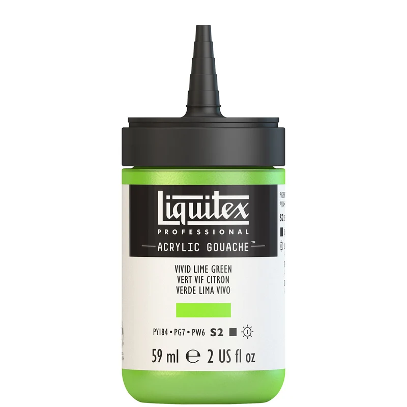 Liquitex - Acrylic Gouache 59ml S2 - Vivid Lime Green