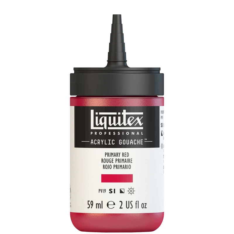 Liquitex - Acrylic Gouache 59ml S1 - Primary Red