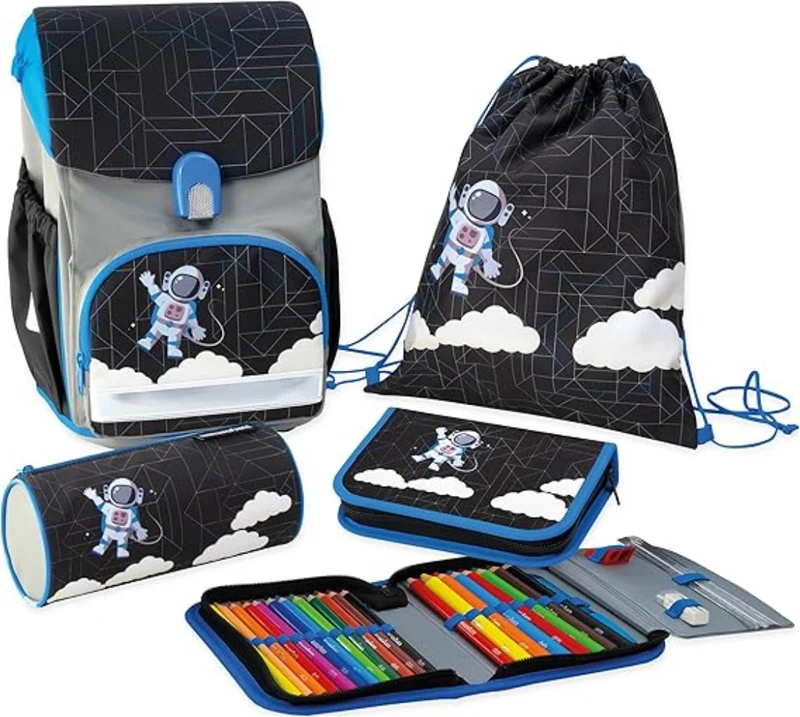 Faber-Castell Schulranzenset EFAlino Astronaut 4-tlg.