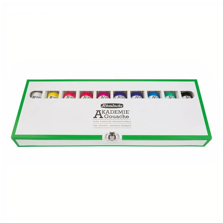 Schmincke AKADEMIE Gouache Paint Set, 10 x 60 ml