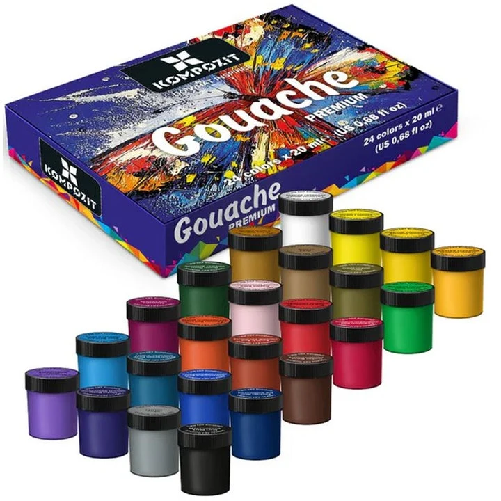 Kompozit PREMIUM ART Gouache Set, 24 x 20 ml