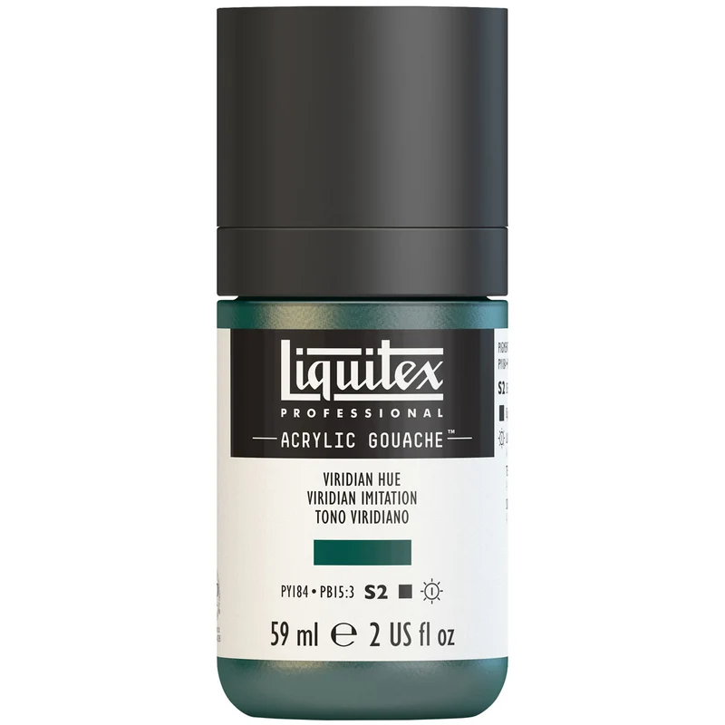Liquitex - Acrylic Gouache 59ml S2 - Viridian Hue